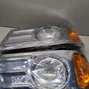 Headlights Assembly fit for Mack CV Replacement Left Driver and Right Passenger Side Headlamp Chrome