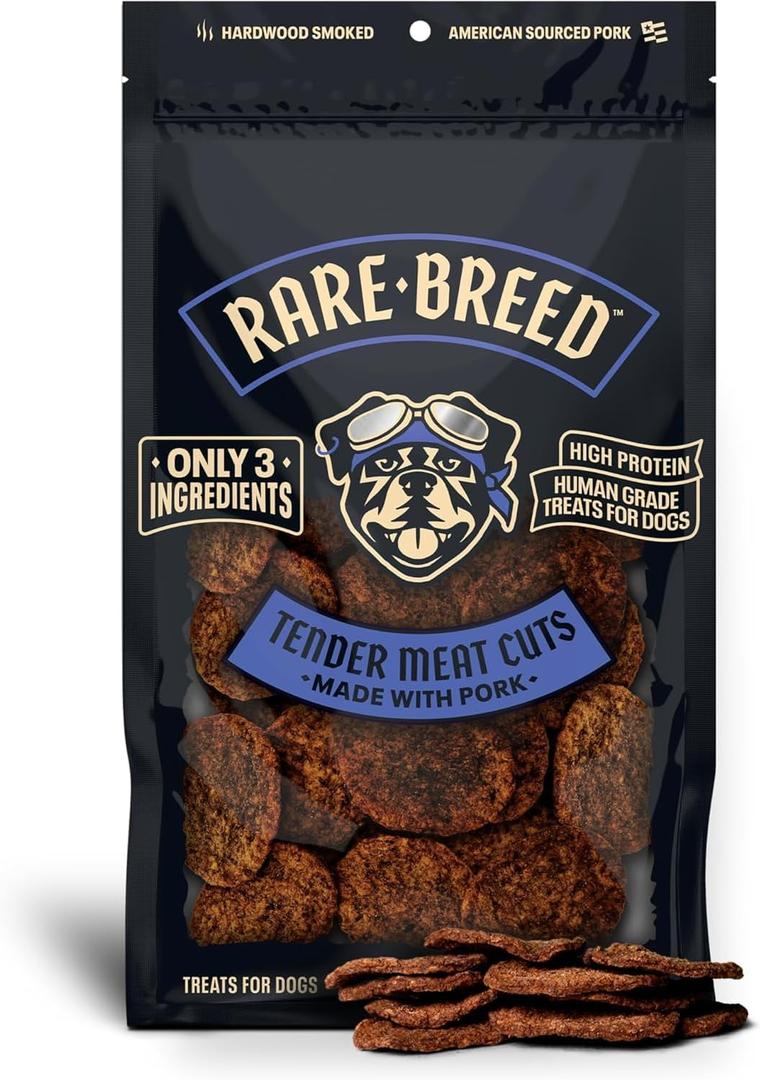 Rare Breed Real Meat Soft Pork Dog Treats - 12 oz