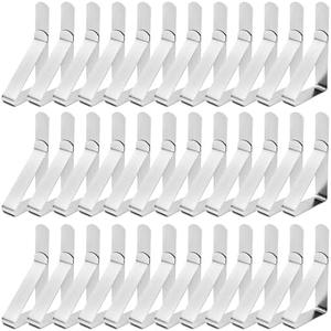 36 Pack Tablecloth Clips- Picnic Table Cloth Clips- Stainless Steel Table Cloth Cover Clamps- Table Clips for Restaurant Picnics Marquees Weddings Graduation Party