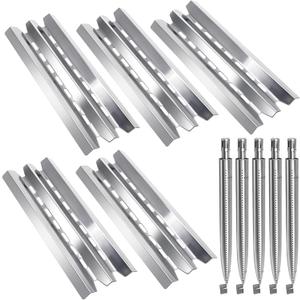 Hiorucet Grill Parts for Broil King 5-Burner Baron 590, 9235-24, 9235-84, Baron 540, 9231-84, 4-Burner 9221-64, Baron 440, Baron 420, 3-Burner Baron 320, 9221-54, 9211-54, Heat Plates Burner Tubes
