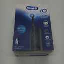 Oral-B iO Simple Clean Rechargeable Electric Powered Toothbrush, Night Black with 1 Gentle Care Brush Head and 1 Black Travel Case - Automatic Pressure Sensor to Protect Gums - 3 Modes - 2 Min Timer