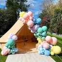 Balloon Arch Stand 8.2 Feet and 5 Feet Free Bending Half Arch Balloon Stand with Base Balloon Arch Kit for Wedding Birthday Baby Shower Graduation Halloween Party Decorations