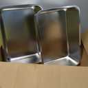 2 Pack Stainless Steel Commercial Bus Tubs Box Tote Box Dishwashing, Utility, Meat Prep Tub (13 L)