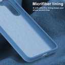 bemal for Samsung Galaxy S25 Plus Case - Smooth Silky Liquid Silicone - Slim Fit Soft Microfiber Lining - Designed for Women and Girls - Shockproof Protective Phone Cover 6.6"- Sea Blue