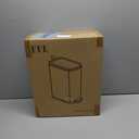 KUK Small Bathroom Trash Can with Lid Soft Close, Step Pedal, 2.6 Gal Stainless Steel Garbage Can with Removable Inner Bucket, Anti-Fingerprint Wastebasket for Office, Bedroom, Toilet (Black)