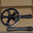 Urban Folding Bicycle Crankset Single Tooth Disc 44T 130BCD 170mm Crank Set is Suitable for Most Single Speed Bicycles