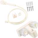 RV Shower Faucet with Hose and Head, RV Outdoor Shower Kits, RV Tub Faucet with Shower Diverter Outdoor Shower Kit Fits for RV/Campers,Travel Trailer,Motorhome (Bathtub Faucet Kit, Milky White)