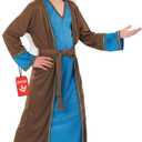 fun shack St Joseph Costume for Kids, Boys Shepherd Costume, Christmas Costumes for Kids, Boys Nativity Costumes (Medium)