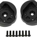 MEUS RACING UTB18 Front Brass Portal Axle Covers Weigths 65g/pc for AXIAL UTB18 Capra Trail Buggy #AXI212010 Upgrade Parts 2Pcs, Black