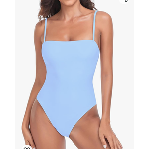 RELLECIGA Women's Bandeau One Piece Swimsuits S