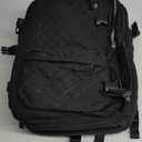 WONHOX Travel Vacuum Storage Backpack with Air Pump Vacuum Seal Compression Space Saver Bags Clothing Vacpack Travel Bag Carry on Personal item Laptop Work Backpacks Women Men Black