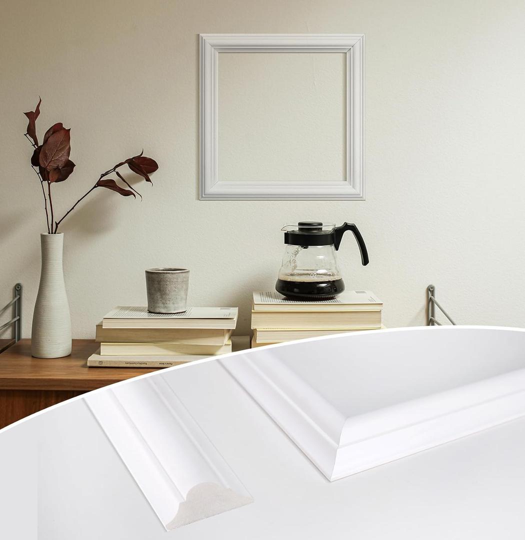 STICKGOO Pre-Cut Wall Panel Molding Set  Easy-to-Assemble Wainscoting for Interior Dcor, Picture Frame Style Molding for Living Room, Bedroom, and Accent Walls(Sample)