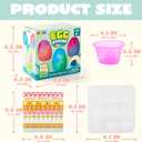 JOYIN 37 PCS Wrap Art Easter Egg Dye Decoration Kit Multicolor Dye Pack with Brushes, DIY Egg Coloring Set for Kids Easter Activities, Theme Party, Basket Hunt Fun Creativity Activity.