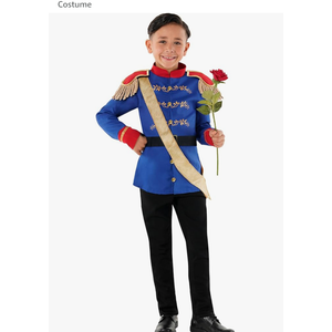 Morph Prince Costume For Boys, Prince Charming Character Outfit, Royal Dress Up for Kids Hallloween Costume ages 3-5 years