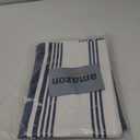 Urban Villa Kitchen Towels 100% Cotton Pack of 3, Highly Absorbent Quick Drying Soft Premium Dish Towels for Kitchen with Hanging Loop Hand & Tea Towels - 20x30 Inch, (Indigo Blue & White, Striped)