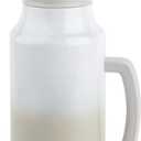 Manna Poseidon Insulated Stainless Steel Mug Tumbler with 2-in-1 Lid and Reusable Metal Straw - 64 Oz - Grey Ombre