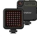 Mini IR Night Vision Light Infrared Photography Light for Video Camera Camcorder Built-in Rechargeable Battery with 3 Cold Shoe Mount for Vlog Video Recording