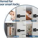 4-in-1 Smart Fingerprint Door Knob Lock - No App Required, Door Locks for Bedrooms & Offices, Finger Print Door Knobs with Keypad & Code