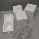 Rectangular Metal Wedding Flower Stand Vase with Hanging Glass Globe Terrarium Tealight Candle Holder, Multifunctional Geometric Column Frame Centerpiece (Black, 2 Pcs 25.2'')