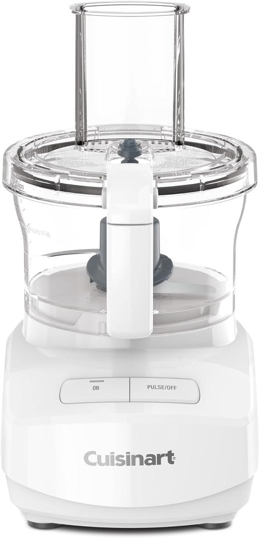 Cuisinart 7-Cup Sleek and Modern Design Food Processor with Two Easy Controls and Universal Blade for Chopping, Mixing, and Dough (White)