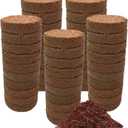 Coco Coir Discs (40mm, 50-Pack) - Organic Coconut Disc for Plants - Seed Starting Discs - Seedling Soil for House Plants, Potting Soil, Indoor Gardens - Organic Coco Coir - Compressed Coconut Pellets