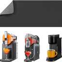 LOPNUR Appliance Slider for Slushie Machine, Cuttable Sliding Pad for Ninja Slushie Machine Accessories, Sliding Tray Fit for All Frozen Drink Maker, Slim Coffee Maker Mat Catch Spills, 18.5"Lx7.8"W