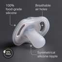 Tommee Tippee Ultra-Light Silicone Pacifier, 0-6 Months, Symmetrical One-Piece Design, BPA-Free Silicone Binkies, Pink/Purple/Green, Pack of 4