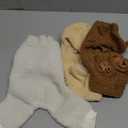 Reginary 3 Pcs Winter Dog Pajamas Fleece Puppy Clothes Warm Doggy Fuzzy for 4 Legs Pet Cute Coats Elastic Soft Winter Holiday Jumpsuit Sweater Bodysuit Small Medium Dog Apparel White Beige Brown (S)