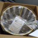 Gold Chandeliers for Dining Room, 15" 4-Light Modern Drum Chandelier Light Fixtures for Dining Room, Kitchen Island, Over Table, Entryway, Foyer, E12