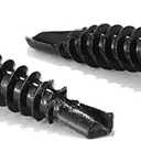#8 x 1" Sheet Metal Screws 100Pcs 410 Stainless Steel Flat Head Fast Self Tapping Screws Black Oxide by SG TZH