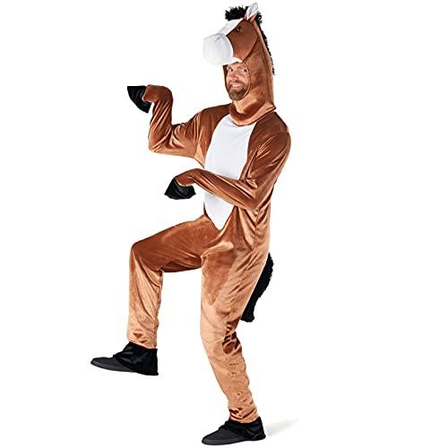 Morph - Horse Costume Adult - Adult Horse Costume - Horse Adult Costume - Horse Costume Men - Mens Horse Costume - Horse Halloween Costume - Farm Animal Costume, Size XL