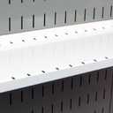 Wall Control Shelf 6in Deep Pegboard Shelf Assembly Pegboard and Slotted Tool Board – White