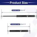 X AUTOHAUX 1 Set 16inch 179lbs/800N Black Lift Supports Struts Shocks Gas Spring with Ball Stud Mounting Bracket Universal for RV Car Truck Boat