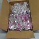 Gyufise 6 Pack Metallic Foil Spray Centerpiece Snowflake Table Decoration Burst Table Centerpieces Table Decor for Winter Wonderland Birthday Wedding Anniversary Holiday Party Supplies Pink Silver