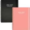 2026-2027 Monthly Planner (7.6'' x 9.6''), from Jan 2026-Jun 2027, 18 Months Calendar 2026 Planner, Agenda Book with Tabs & Pocket, Black