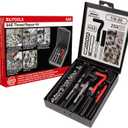 BILITOOLS 1/4-20 inch Thread Repair Kit, HSS Drill Helicoil Repair Kit SAE