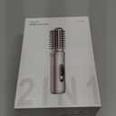 Cordless Hair Straightener Brush, 2 in 1 Curling & Straightening Brush with 200 Million Negative Ions, Mini Travel Hot Straightener Comb for Women, Fast Heating & Dual Voltage