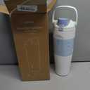 Owala FreeSip Sway Insulated Stainless Steel Water Bottle with Two-Way Spout, Built-In Straw and Bucket Handle, Made for Travel, School, and Sports, 40oz, BPA Free, Leak Proof, Iced Breeze
