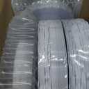U-QE 100 Pieces White Plastic Plates - White Disposable Plates - Premium Hard Plastic Disposable Plates for Wedding and Party Use Including 50 Dinner Plates 10 '' & 50 Dessert Plates 7.5 ''
