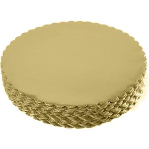[15pcs] 12" Gold Cakeboard Round,Disposable Cake Circle Base Boards Cake Plate Round Coated Circle Cakeboard Base 12inch,Pack of 15