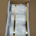 3-Piece White Ceramic Silverware Holder for Party Countertop, Utensil Holder with Golden Metal Rack Flatware Caddy Cutlery Storage Organizer for Kitchen Table (White+Gold A)