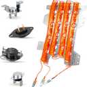 DV45K6500EV/A3 DV45K6200EZ/A3 Dryer Heating Element Kit Fit for Sam-sung DV45H6300EW/A3 DVE52M7750W/A3 DV45K6500EW/A3 DVE45M5500Z/A3 DVE60M9900V/A3 DVE52M8650V/A3 DVE54M8750W/A3 DVE45R6300V/A3