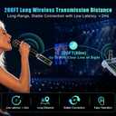 Aveek Wireless XLR Transmitter Receiver System for Dynamic Mic, 200FT Range, Receiver + 1Transmitter