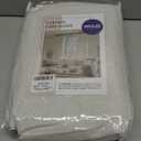 MIULEE 100% Blackout Linen Textured Curtains for Bedroom Solid Thermal Insulated Ivory Grommet Room Darkening Curtains & Drapes Luxury Decor for Living Room Nursery 52 x 84 Inch (2 Panels)