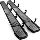 AUTOSAVER88 6 Inches Running Boards Compatible with Chevy Silverado/GMC Sierra 2019-2026 1500, 2020-2026 2500HD 3500HD Crew Cab, Black Side Steps Stainless Steel Nerf Bars