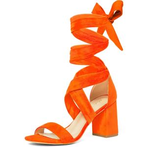Elisabet Tang Women's Sandals Chunky Heels Lace Up Block Heels Open Toe Crisscross Strappy sandals Heel Sandals Fashsion Casual Prom Shoes For Women 10