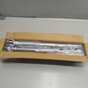 Silver Curtain Rods for Windows 28 to 48 Inch, 2 Pack 5/8" Diameter Heavy Duty Metal Adjustable Small Drapery Rod With Bracket