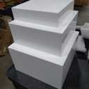 PecMuikee Buffet Risers, Food Risers for Buffet Table, Display Stand Shelf for Catering Dessert Collectibles Jewelry Figures Show, Acrylic Cube Display Nesting Risers with Hollow Bottoms 3PCS 8"9"10"