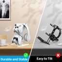 DOYO Controller Holder Stand, Universal Metal Material Game Controller Headset Stand Controller Accessories for Gamepad of PS5 / Xbox / PS4 / Switch White