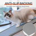 Large Silicone Cat Litter Mat, Waterproof/Urineproof, Litter Recycling, Easy to Clean, Soft on Kitty Paw (22"X34"- Grey)